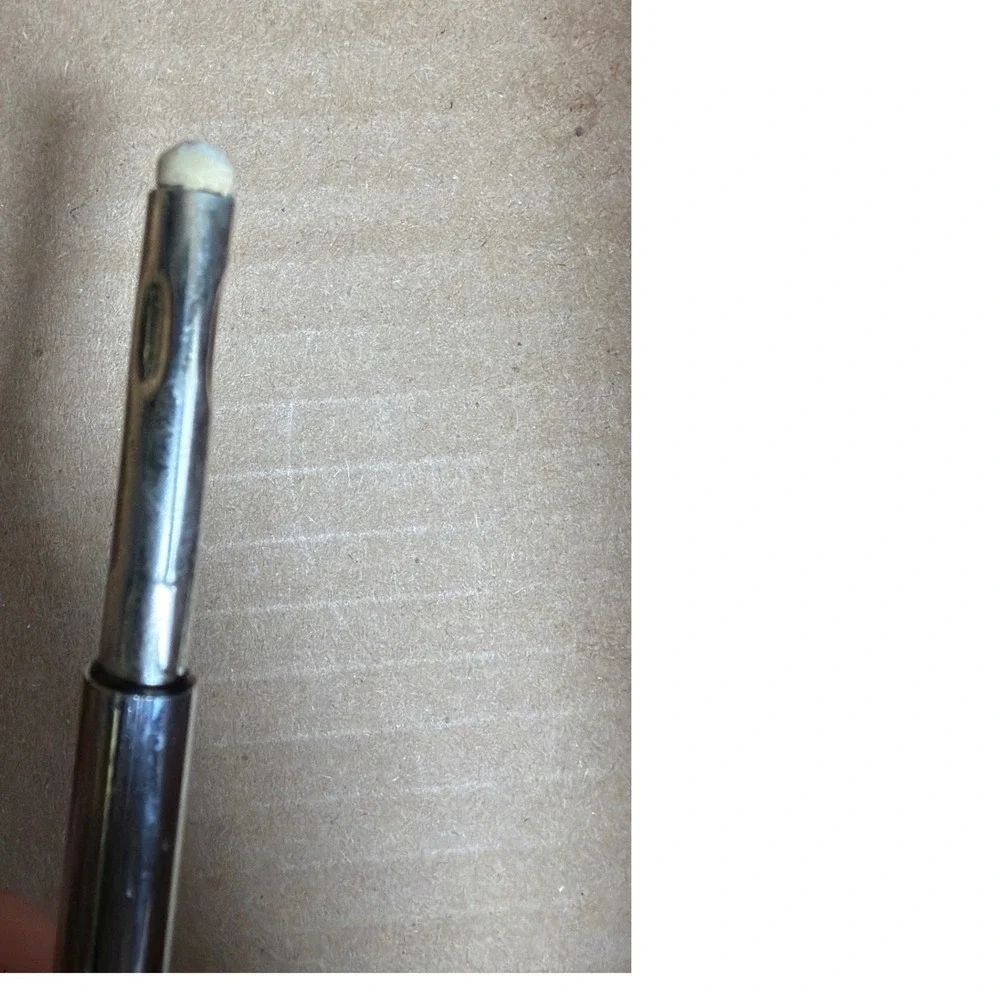 Vintage Sheaffer Mechanical Pencil Brushed Chrome Silver ribbed Twist Action USA